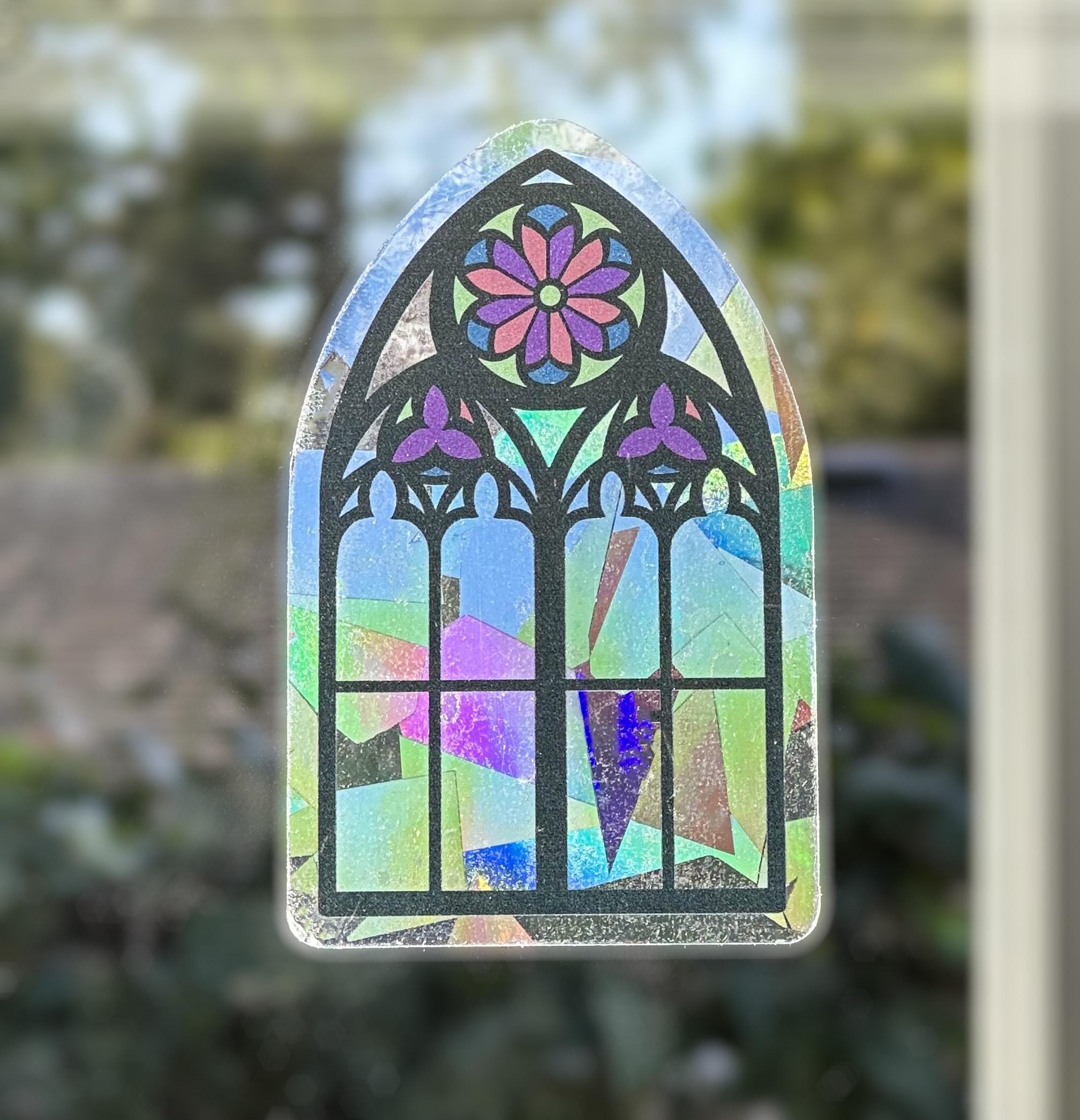 Gothic Glass Suncatcher
